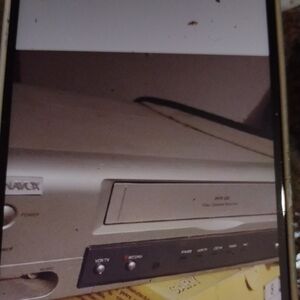 Silver VHS Player VCR